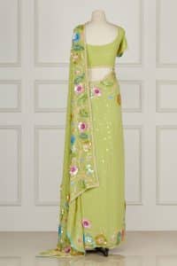 Green embellished sari set by Abu Jani Sandeep Khosla (3)
