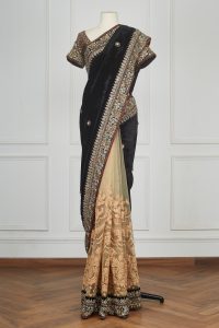 Black embroidered sari set by Sabyasachi (1)