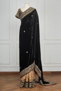 Black embroidered sari set by Sabyasachi (2)