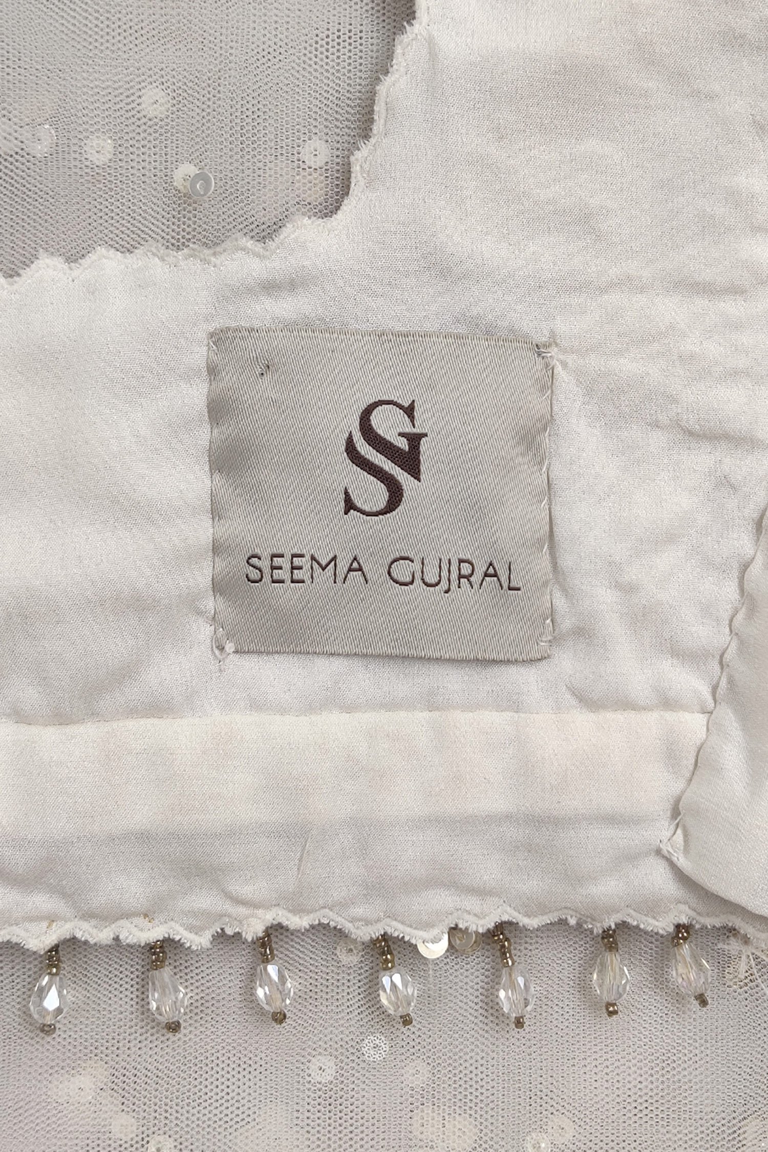 White embellished lehenga set by Seema Gujral 6 1