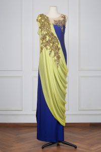 Blue embroidered gown by Archana Kochhar (1)