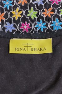 Black embroidered kurta set by Rina Dhaka (5)