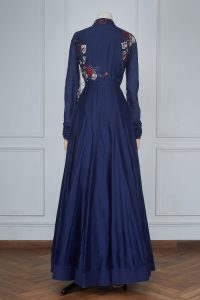 Blue embroidered angrakha set by Rohit Bal (2)