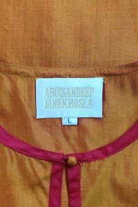 Orange silk kurta set by Abu Jani Sandeep Khosla (5)