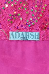 Pink floral embroidered kurta set by Adarsh Gill (5)