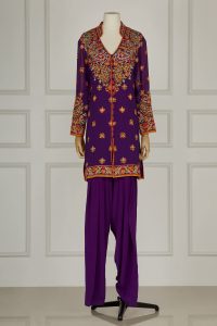 Purple embroidered kurta set by Abu Jani Sandeep Khosla (2)