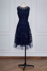Blue floral sequin embellished dress by Pankaj & Nidhi Couture (1)