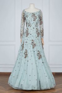Blue zari embroidered gown by Astha Narang (1)