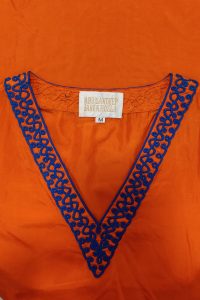 Orange embroidered kurta set by Abu Jani Sandeep Khosla (4)