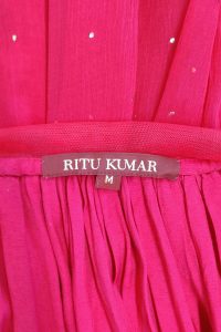 Pink floral patchwork cape gown by Ritu Kumar (3)