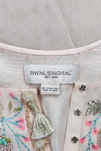 Pink floral embroidery kaftan set by Payal Singhal (4)