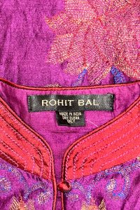 Purple floral embroidery kurta set by Rohit Bal (5)