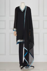 Black sequinned kurta set by Abu Jani Sandeep Khosla (1)