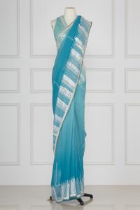 Blue ombre sequinned saree set by Tarun Tahiliani (2)