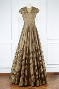 Brown Swarovski studded gown by Shantanu & Nikhil (1)