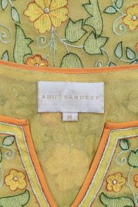 Yellow floral embroidery kurta set by Abu Jani Sandeep Khosla (5)