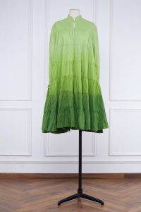 Green ombre tiered dress (1)