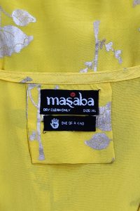 Yellow floral foil printed kaftan by Masaba (3)