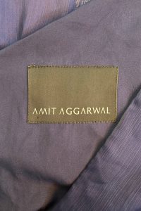Blue asymmetric chiffon top by Amit aggarwal (3)