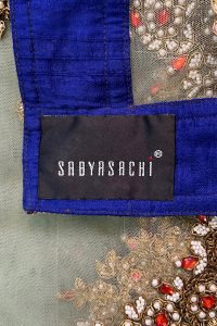 Blue embroidered lehenga set by Sabyasachi (5)