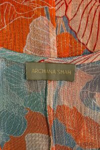 Printed lurex silk top by Archana Shah (3)