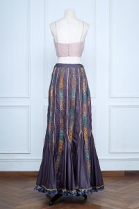 Purple embroidered skirt (2)
