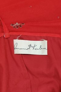 Red sequin embroidered short kurta set (4)