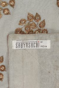 White leaf embroidered saree set (5)