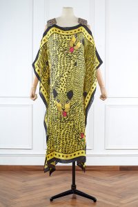 Yellow satin silk dress by Shivan & Narresh (1)