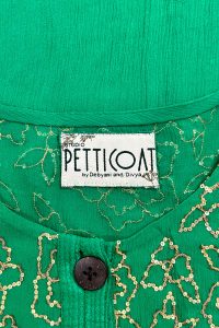 Green sequin embroidery kurta anarkali set by Petticoat Lane by Debyani & Divya (5)