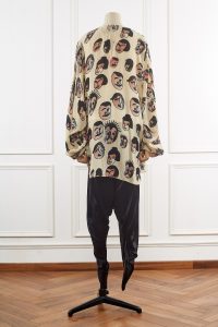 Neutral face printed top (2)