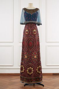 Multicolour embroidered gown and cape by J J Valaya (3)