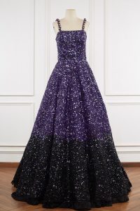 Purple ombre sequinned gown by Nitya Bajaj (1)