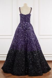 Purple ombre sequinned gown by Nitya Bajaj (2)
