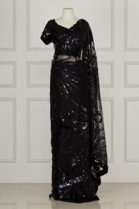 Black sequinned saree set by Suneet Varma (1)