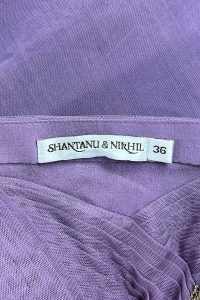 Purple embroidered saree gown by Shantanu & Nikhil (2)