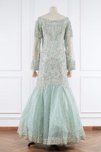 Aqua embellished gown set by Faraz Manan (3)