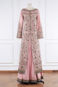 Pink embroidered jacket kurta set by Manish Malhotra (2)