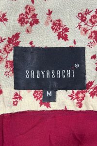 Red metallic embroidered anarkali set by Sabyasachi (3)