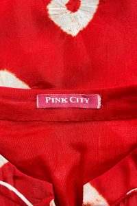 Red shibori tie-dye kurta set by Pink City by Sarika (3)