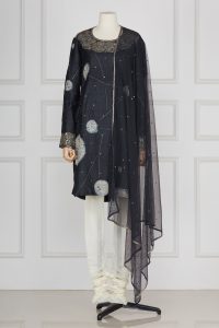 Grey tie-dye kurta set by Rohit Bal (1)